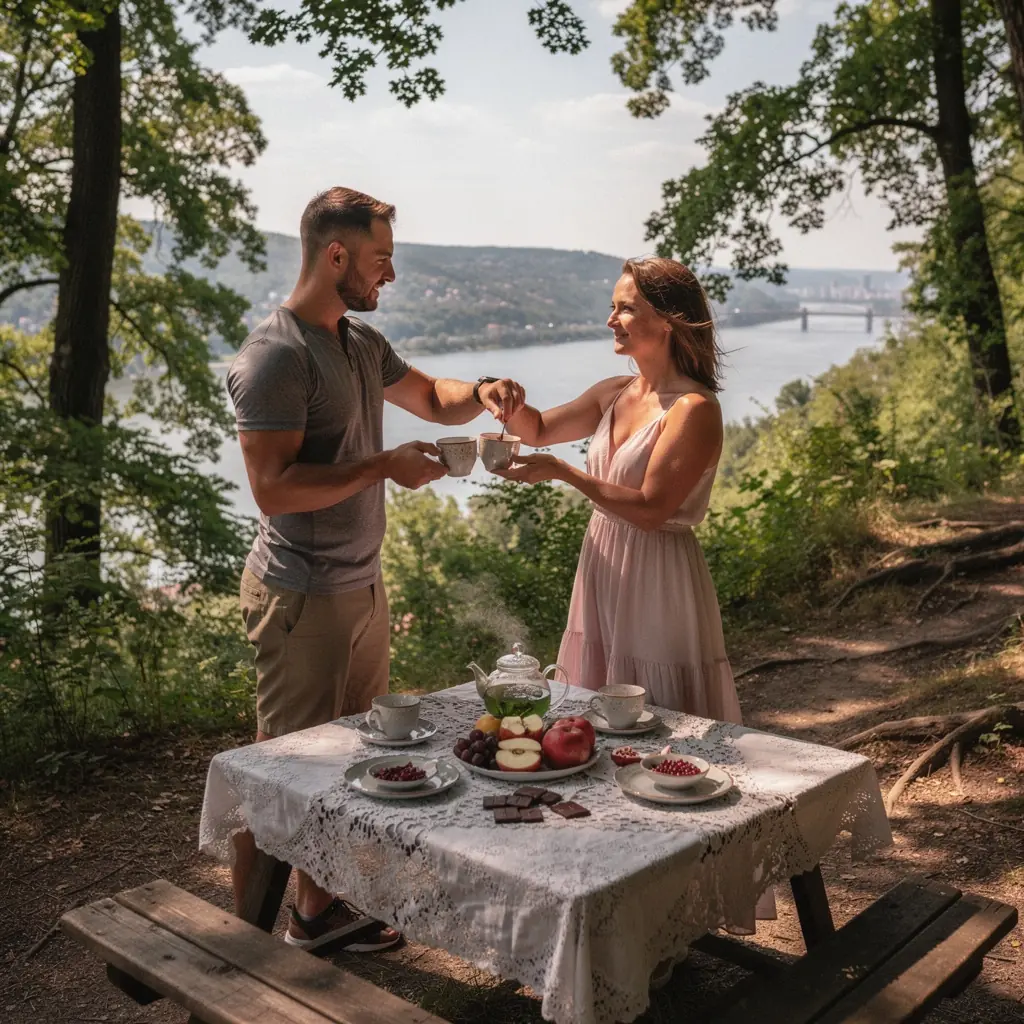Zöld tea és granátalma vibráló hatása, amely egészséges frissítést nyújt.